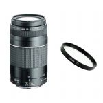 Canon EF 75-300mm f/4.5-6 III Autofocus Telephoto Zoom Lens + 58mm Lens Filter